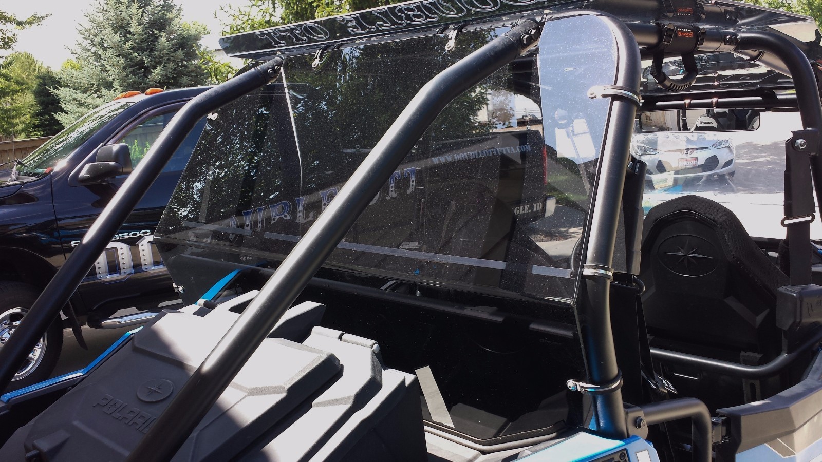 Double Ott Polaris RZR 900 S/Trail/1000S (15-20) Rear Window (Clear)