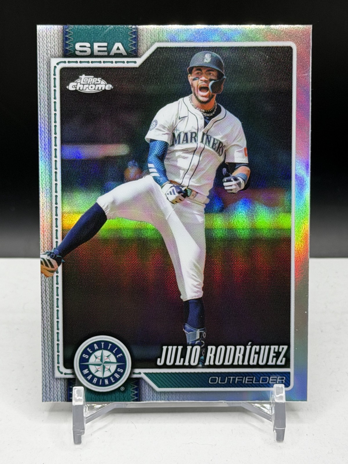 Julio Rodríguez 2026 Topps Chrome Refractors Seattle Mariners #149