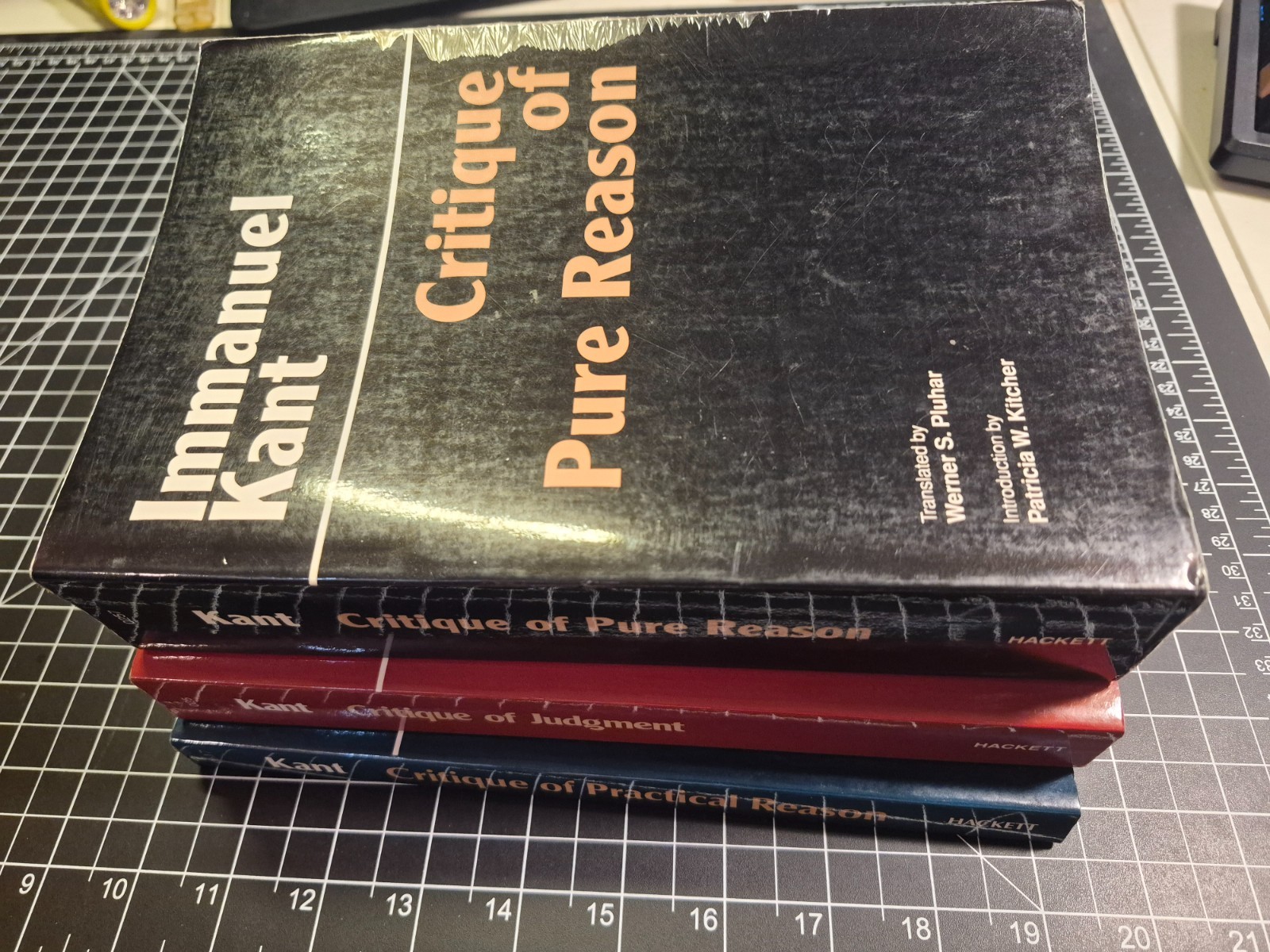 Immanuel Kant Three Critique Collection lot - Pure Reason (Hackett)