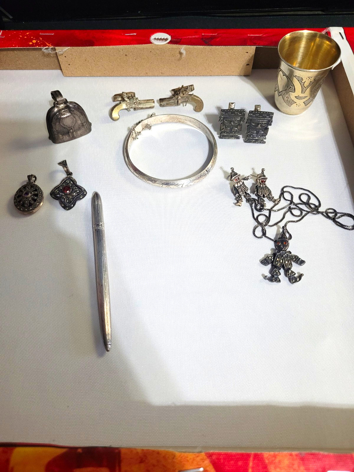Sterling Silver Lot/ 925 Silver And 800 Silver Cup/ Tiffany Co/ 100+gram/Vintage Sterling Silver Lot/ 925 Silver And 800 Silver Cup/ Tiffany Co/ 100+gram/Vintage