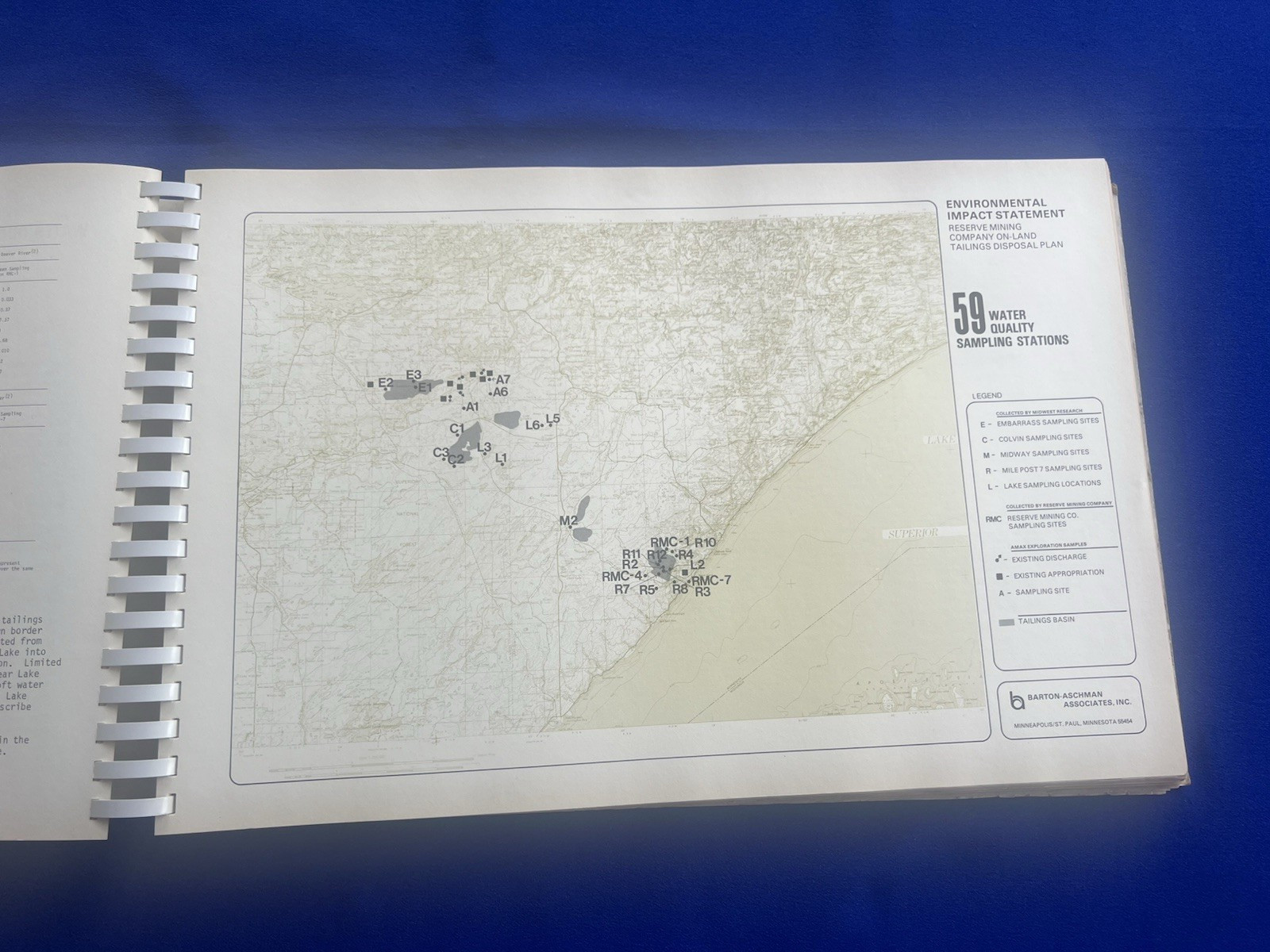1975 US vs Reserve Mining Environmental Impact Study Lake Superior MN History