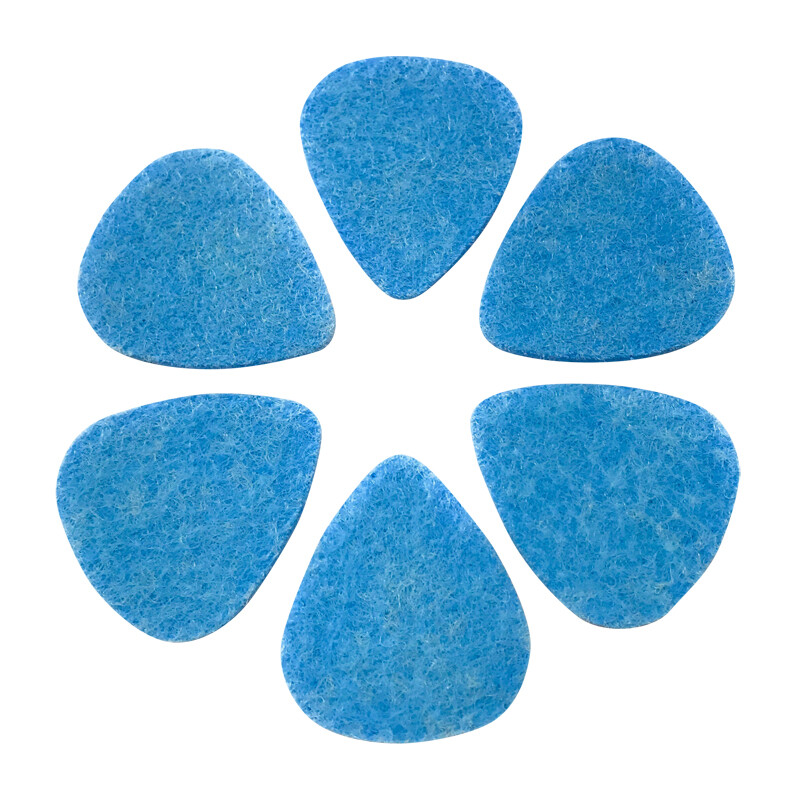 Felt Pick for Ukulele 6 Pack in Sky Blue Felt Pick for Ukulele 6 Pack in Sky Blue