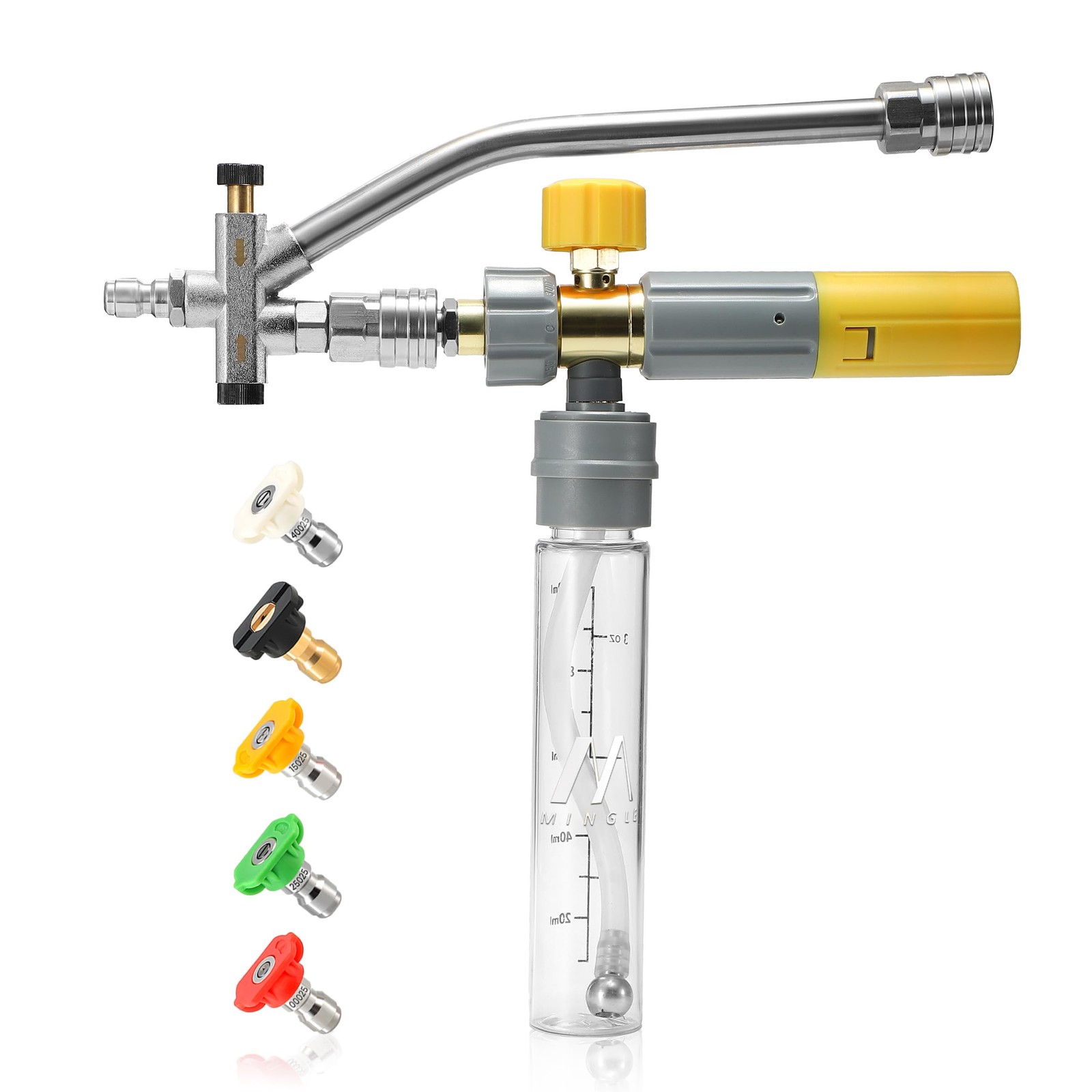 Magnetic Foam Cannon with Dual Connector, Undiluted Foam Blaster