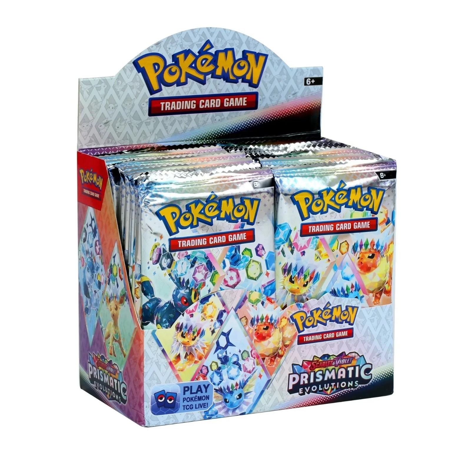 18 Random Packs Pokemon Prismatic Evolutions English Booster Trading Cards