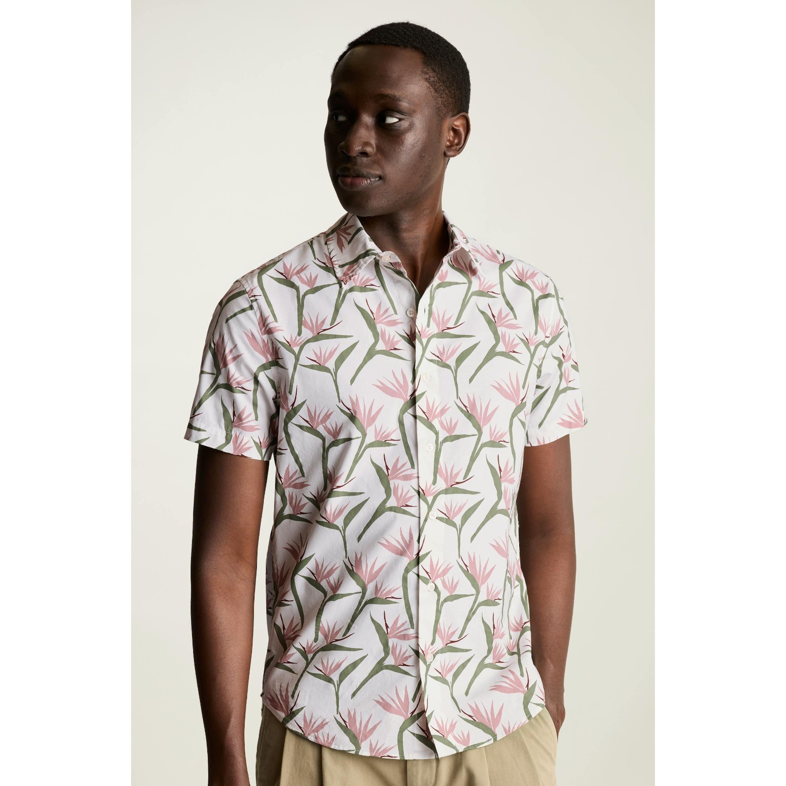 Bonobos Riviera Short Sleeve Men\'s Shirt Print Buttondown Standard Fit M 283370