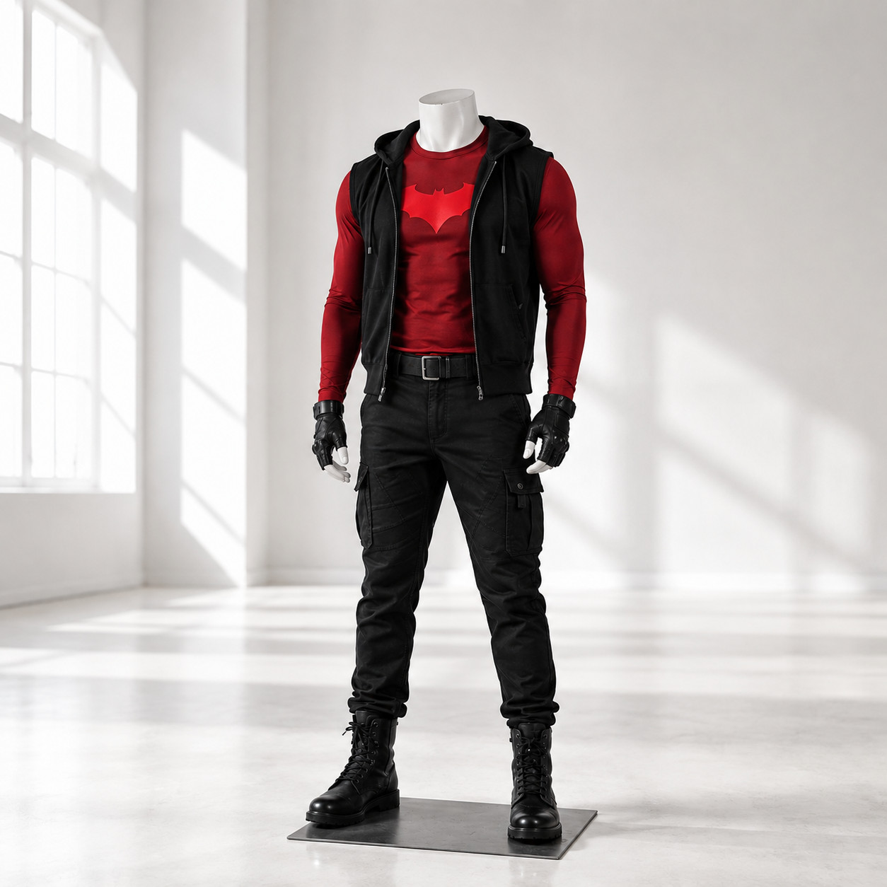 Red Hood Jason Todd Cosplay Costume Jacket DC Superhero Halloween Outfit Men