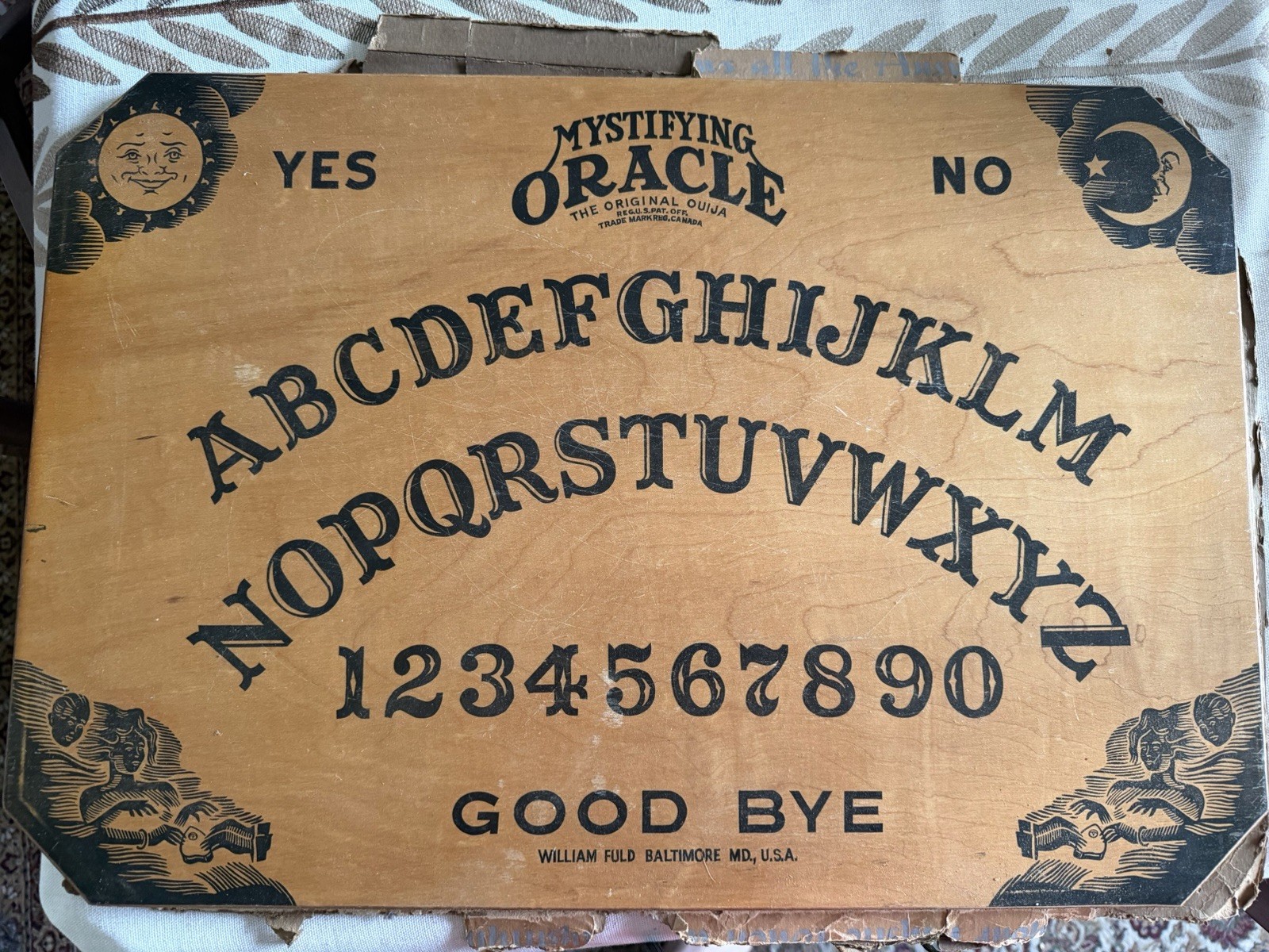 Authentic Antique William Fuld 1930’s Ouija Board