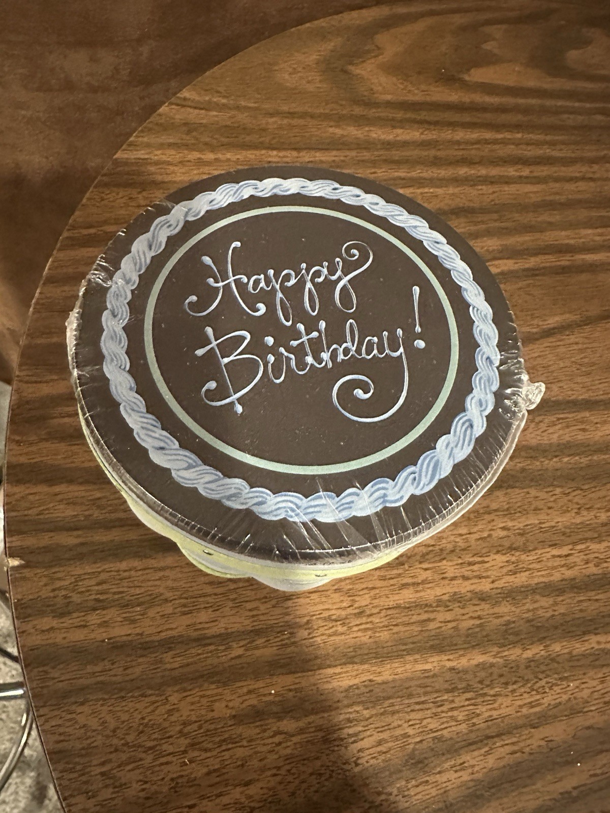 Longaberger VERY RARE Blue Birthday Cake Basket Protector Lid Still In Plastic Longaberger VERY RARE Blue Birthday Cake Basket Protector Lid Still In Plastic