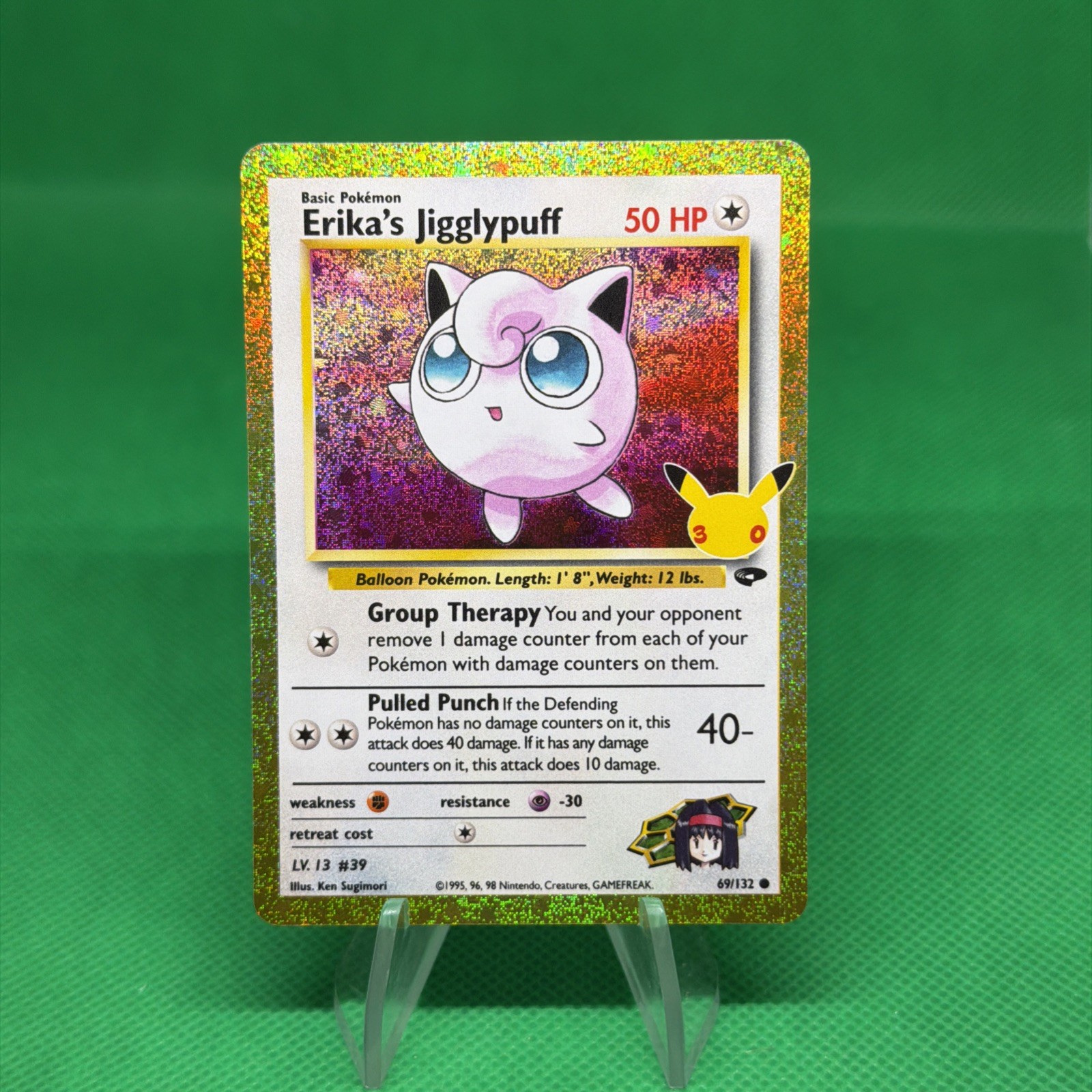 Pokémon TCG Erika\'s Jigglypuff Gym Heroes 30th Anniversary 69/102 Pokémon TCG Erika\'s Jigglypuff Gym Heroes 30th Anniversary 69/102