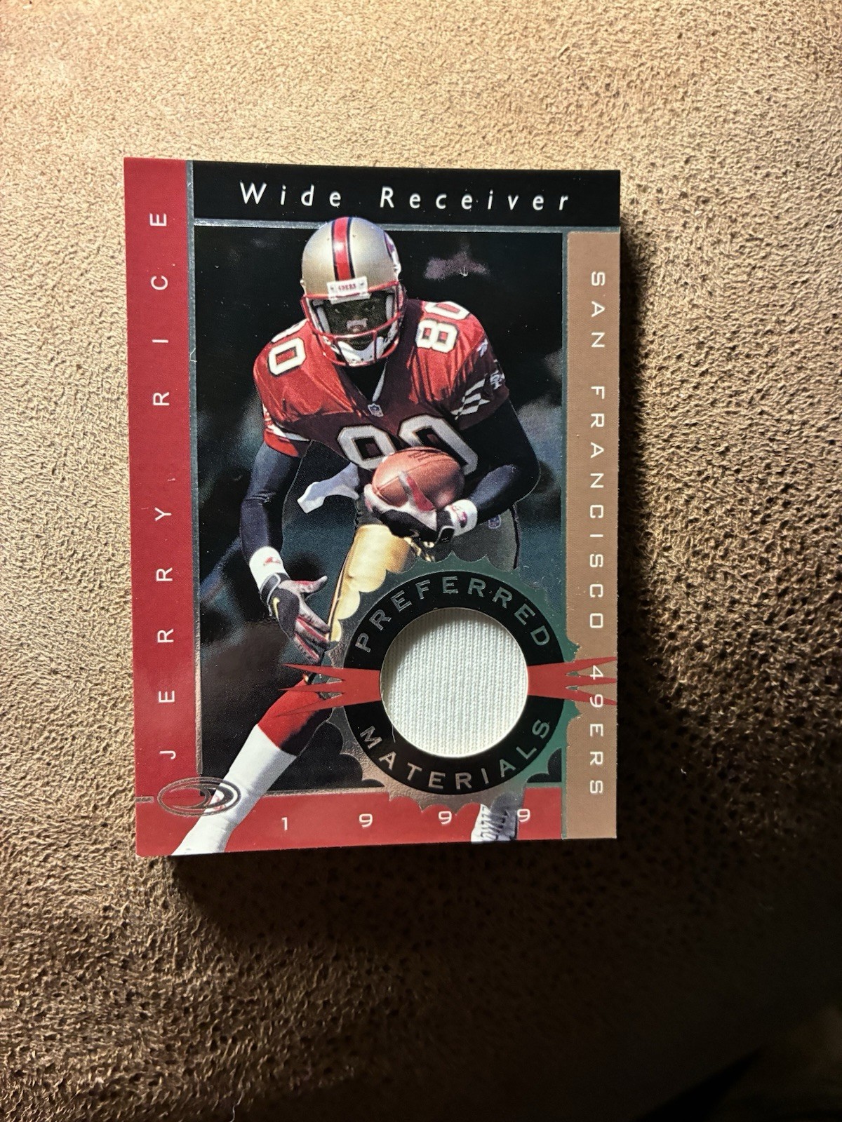 1999 Donruss Preferred QBC Preferred Materials Jerry Rice 134/150A Plus 23 Cards