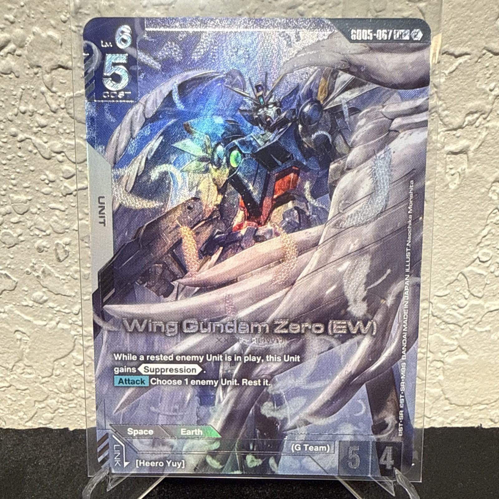 Wing Gundam Zero EW GD05-067 LR+ Gundam Card Game Freedom Ascension NM