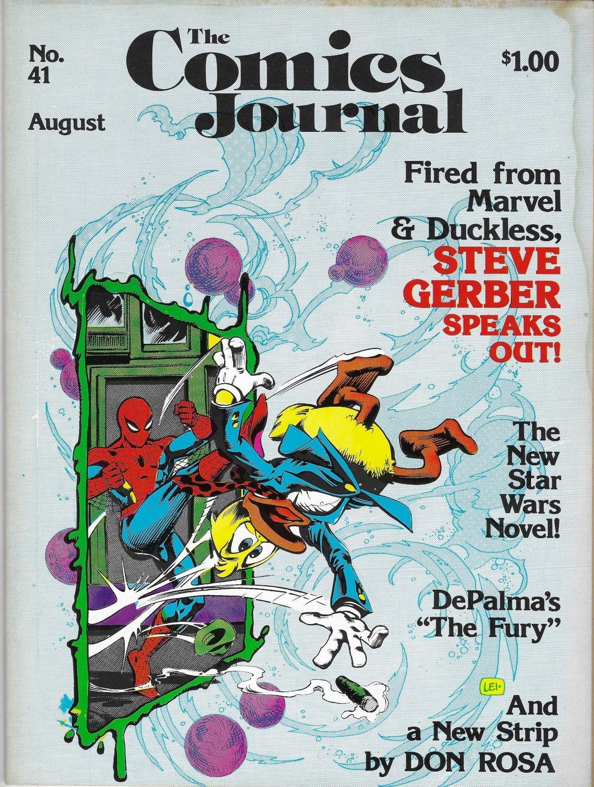 COMICS JOURNAL #41, AUGUST 1978 STEVE GERBER INTERVIEW