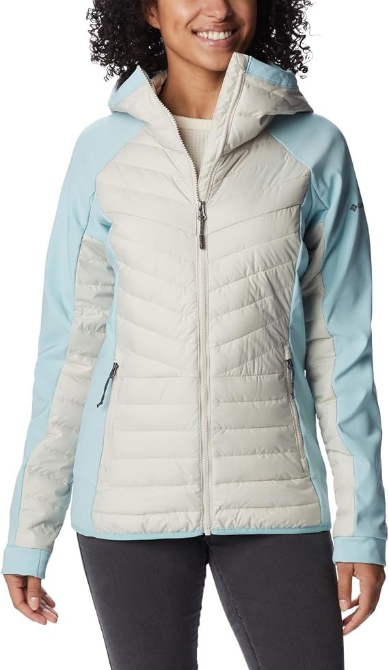 Columbia Women\'s Powder Lite Hybrid Hooded Jacket Size UK M *NEW*