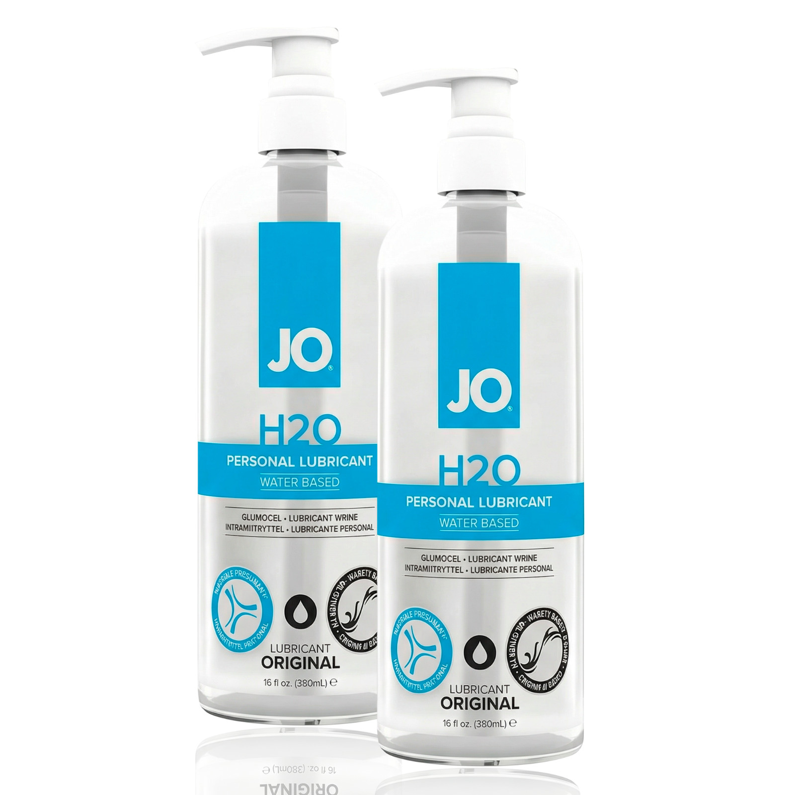 System Jo H2O Water Based Personal Lubricant 16oz Pack of 2 USA Made NEW