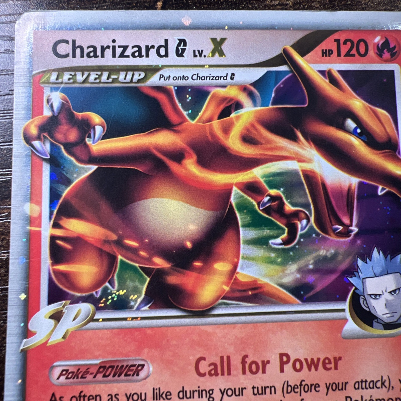 FOOT SWIRL 🌀Charizard G LV.X DP45 Diamond and Pearl Holo Pokemon Level X LP