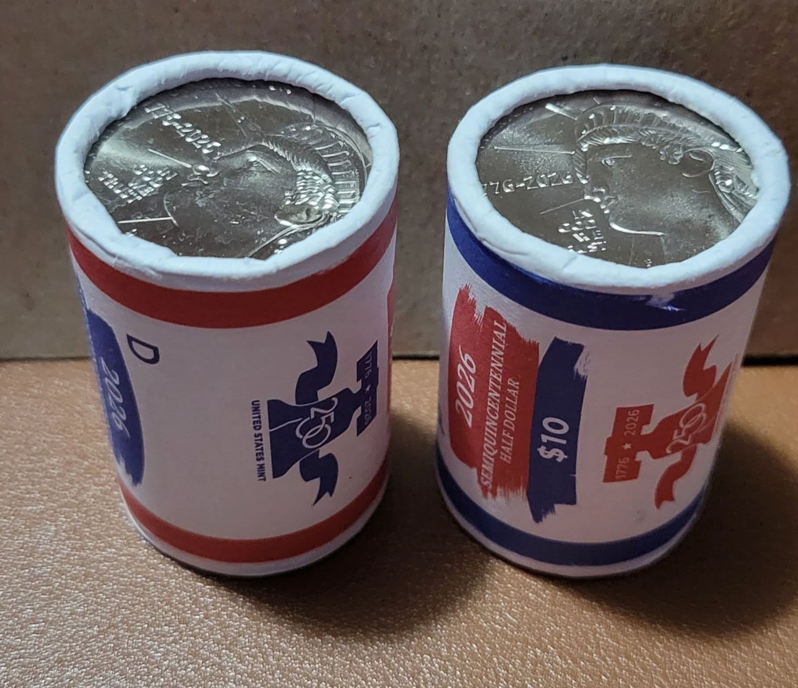 2026 P&D Semiquincentenial Half Dollar 2 Coin Set