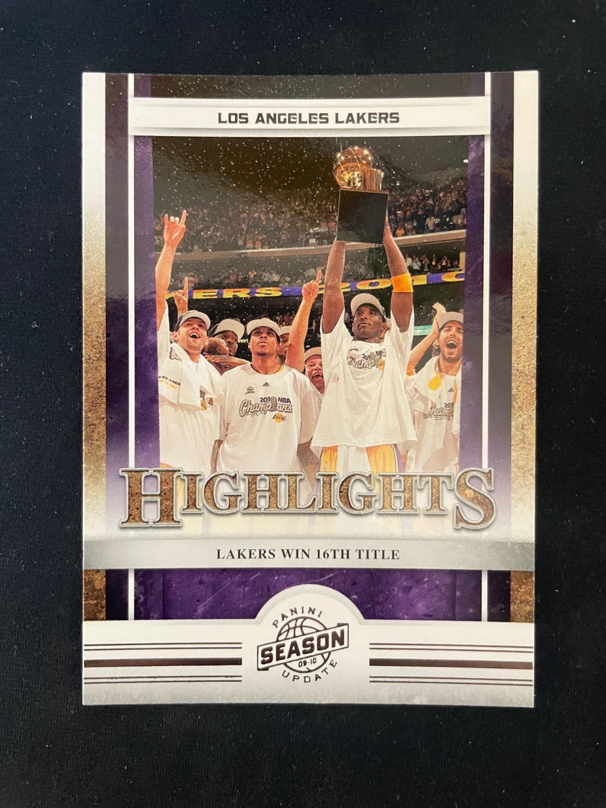 2009-10 Panini Season Update Los Angeles Lakers Highlights #20 Kobe Bryant 2009-10 Panini Season Update Los Angeles Lakers Highlights #20 Kobe Bryant
