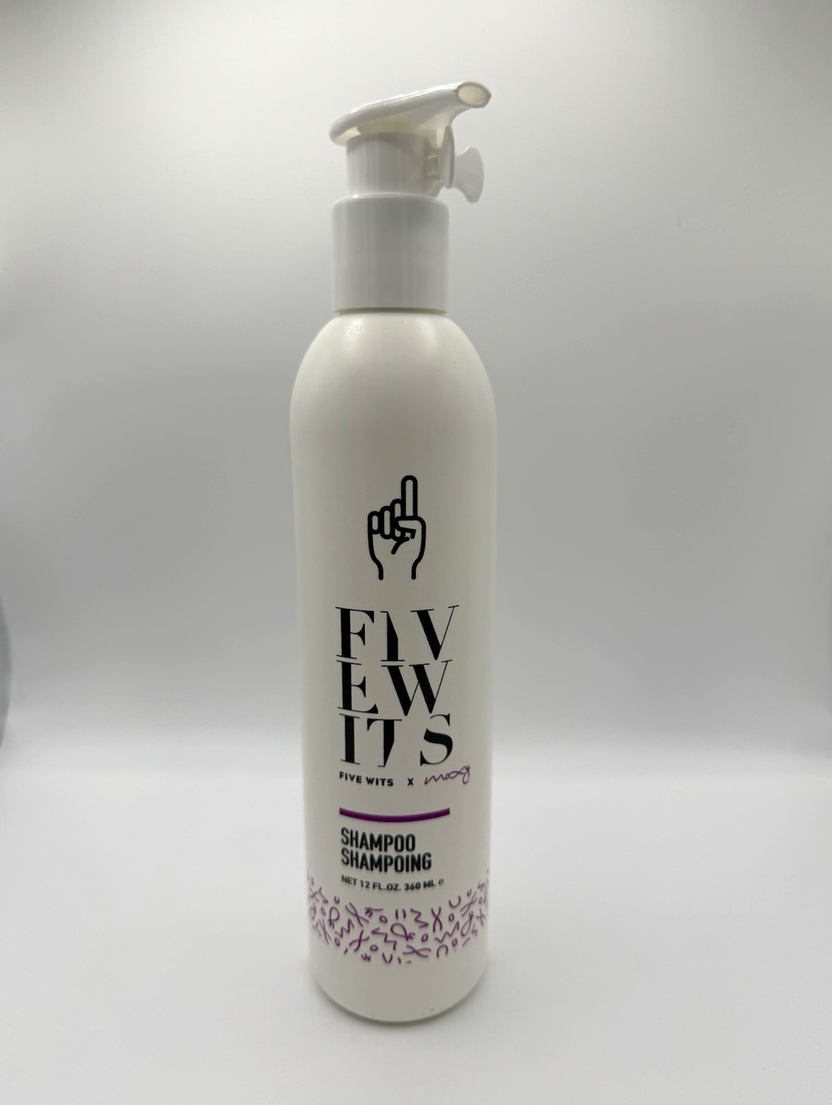 FIVE WITS Shampoo, 12 fl oz / 360 mL Pump Bottle Hair Cleanser FIVE WITS Shampoo, 12 fl oz / 360 mL Pump Bottle Hair Cleanser
