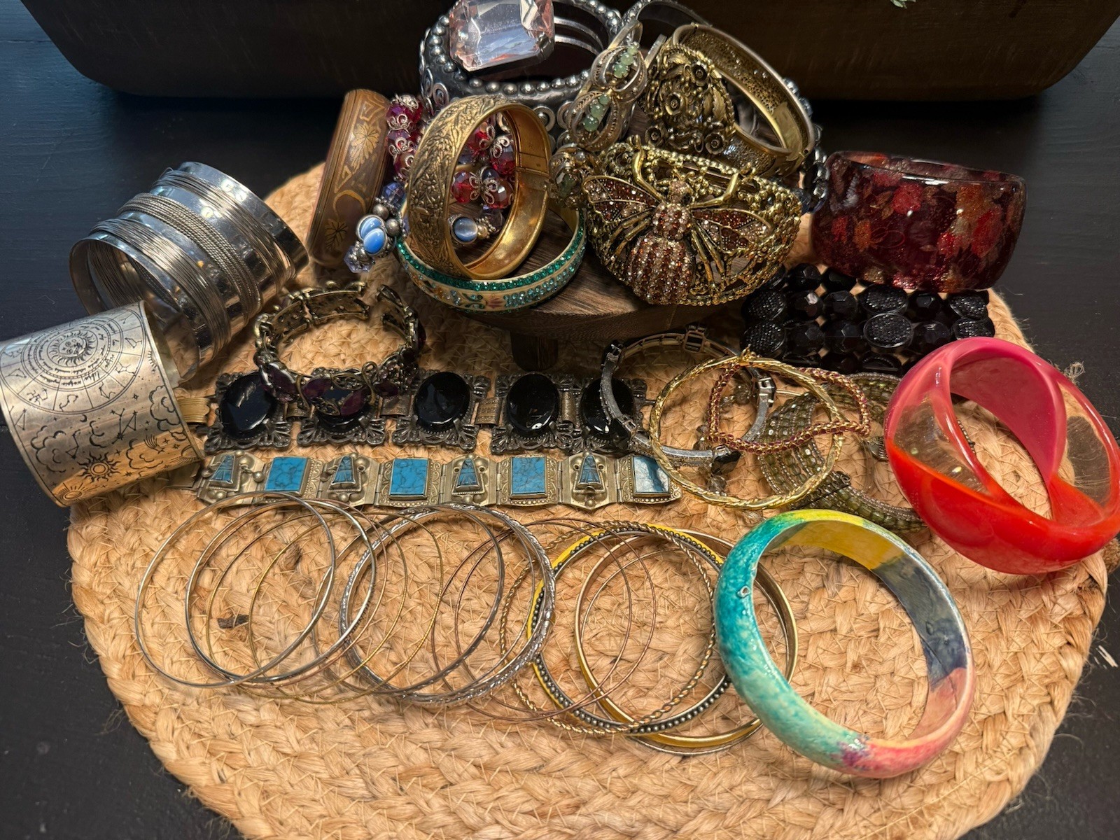 Vintage Costume Jewelry Bracelets 1940s To Now No Reserve