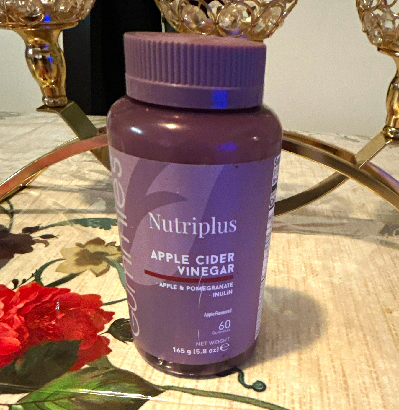 Nutriplus Apple Cider Vinegar Inulin Gummies Apple & Pomegranate 60 Ct 5.8 oz Nutriplus Apple Cider Vinegar Inulin Gummies Apple & Pomegranate 60 Ct 5.8 oz