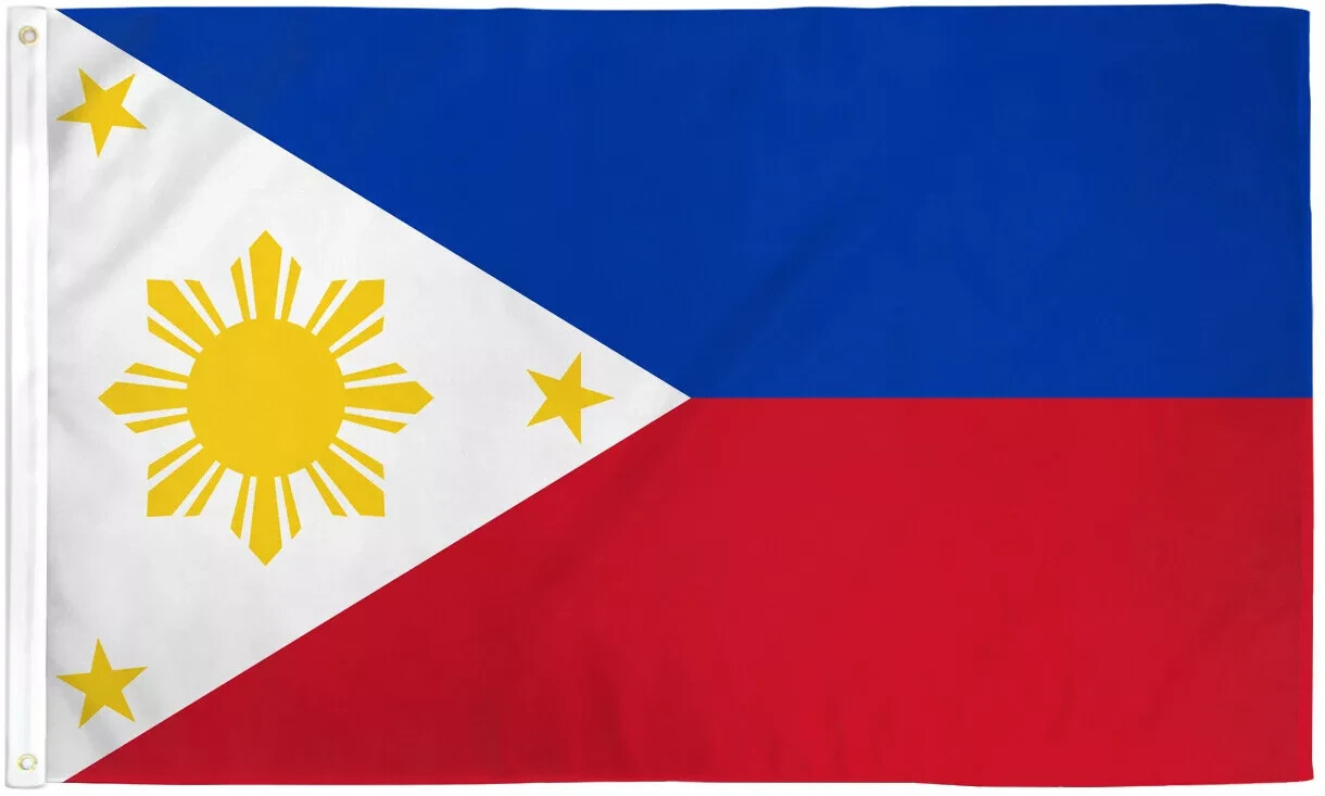 3x5 Philippines Flag Filipino Philipines Country Banner Pennant Indoor Outdoor 