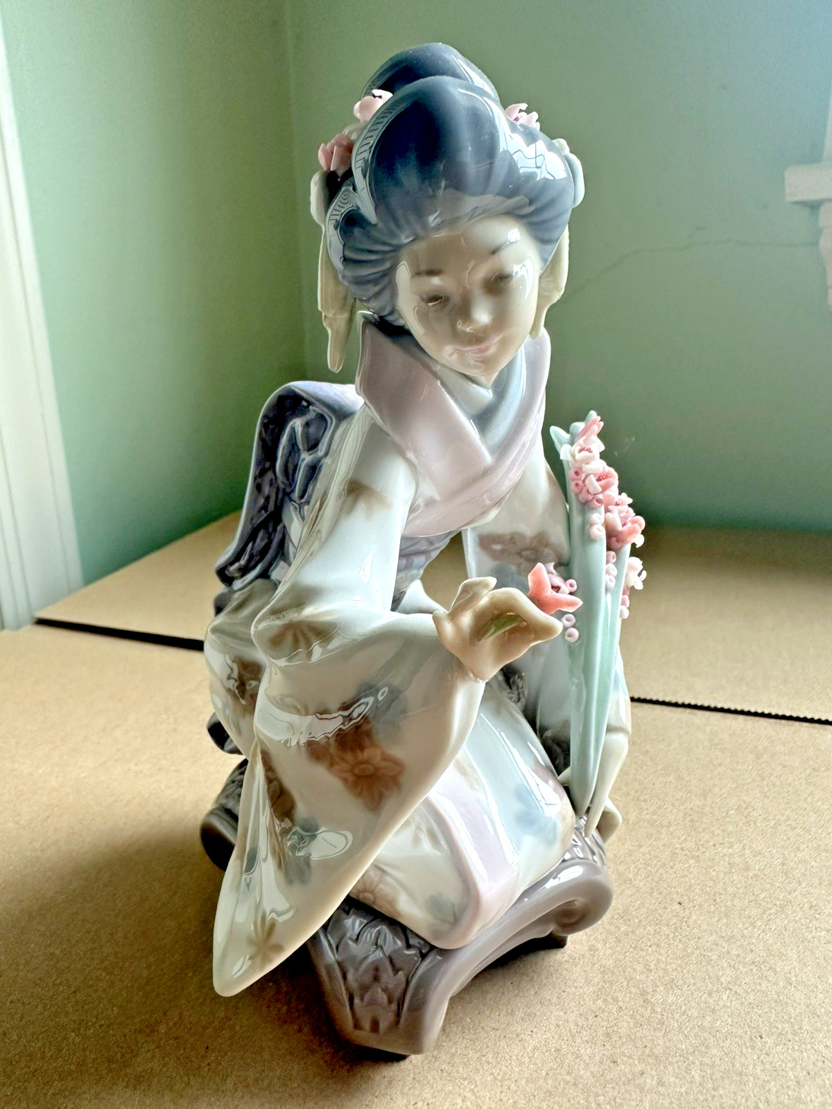 Lladro Kiyoko #1450 Japanese Geisha by Salvador Debon Retired new  mint cond.