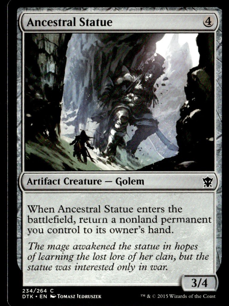 2015 Dragons of Tarkir Ancestral Statue Expansion/Common #234 2015 Dragons of Tarkir Ancestral Statue Expansion/Common #234