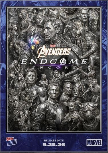 PRE-ORDER 2026 Marvel Studios #EG01 Topps Now: Avengers End Game Card ONLY