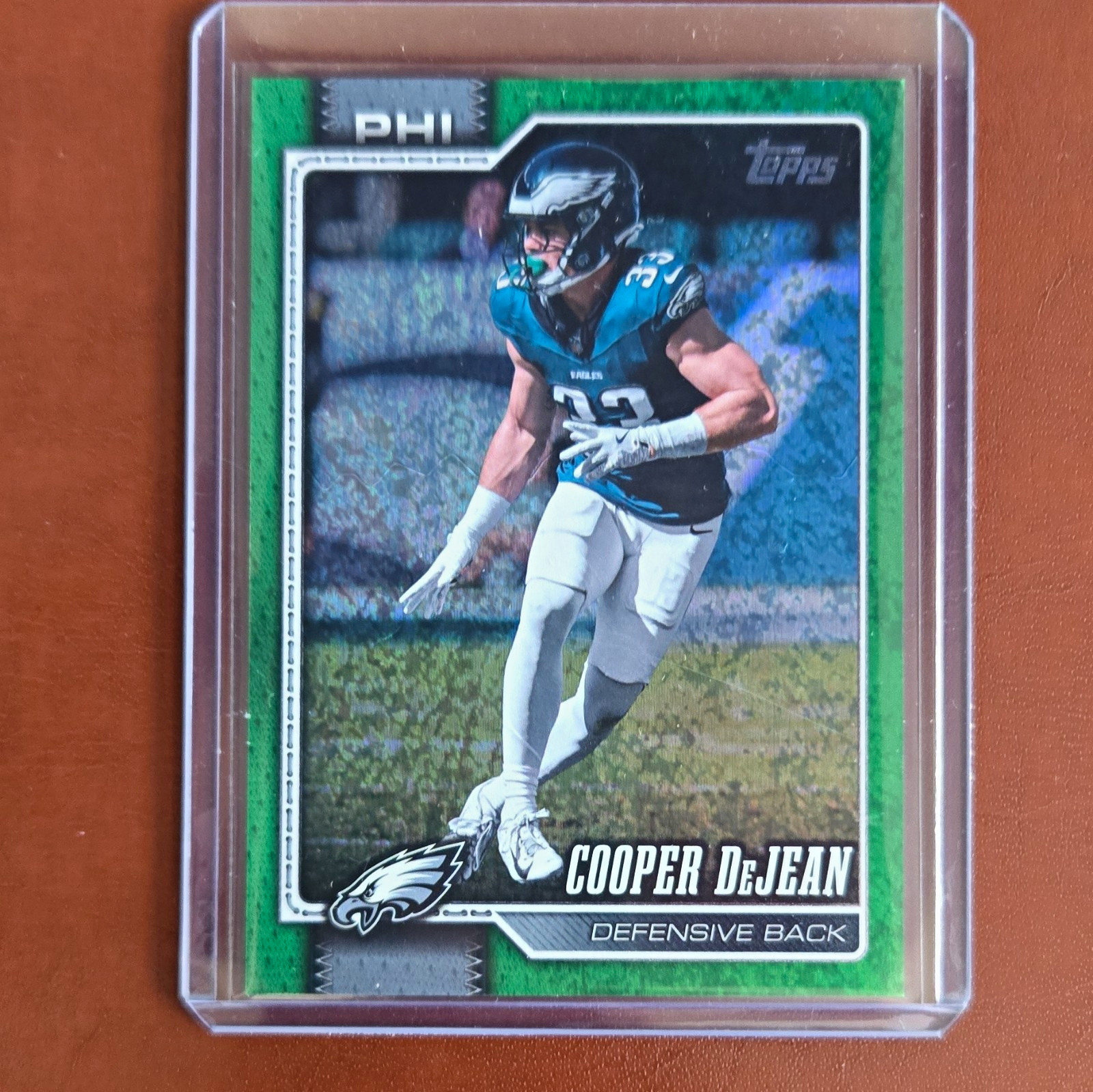 Topps Flagship 2026 Cooper DeJean Philadelphia Eagles Green Holo Foil #163 /99 Topps Flagship 2026 Cooper DeJean Philadelphia Eagles Green Holo Foil #163 /99