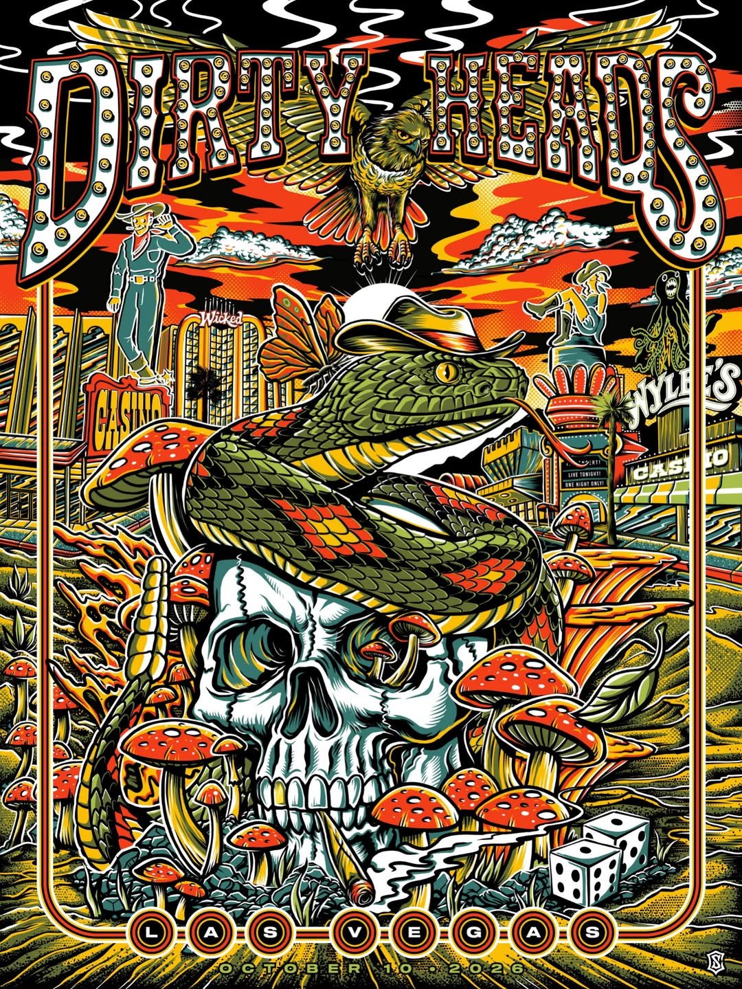 Dirty Heads Las Vegas october 10 2026 Tour Poster