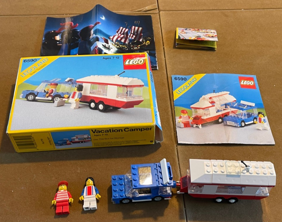 Lego 6590 Vacation Camper  Original Box & Instructions Good-VG Cond