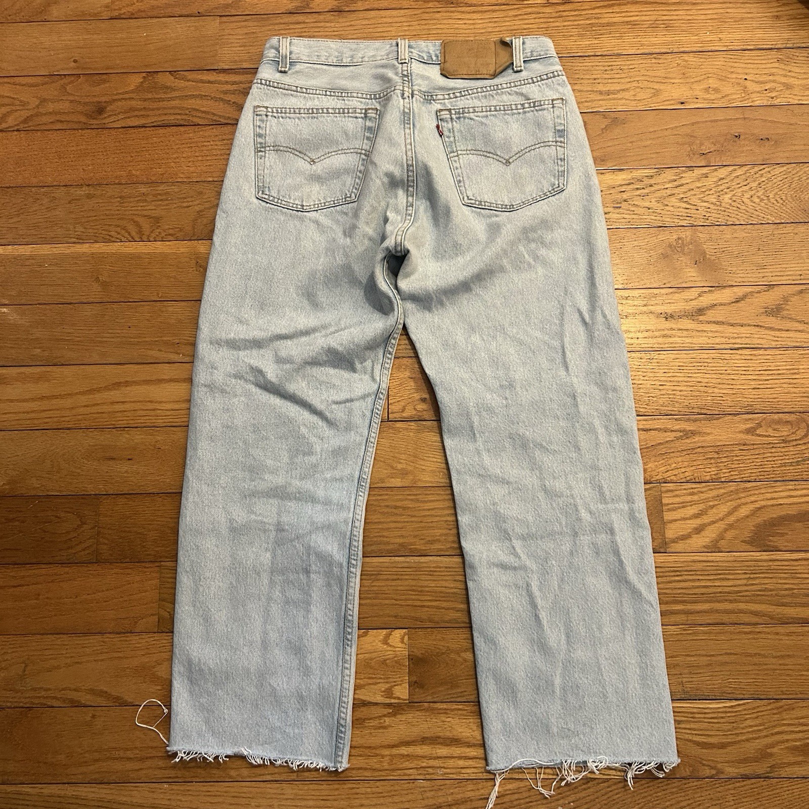 Vintage 90s Levi’s 501 0134 Button Fly Light Wash Cut Off Jeans 32x26
