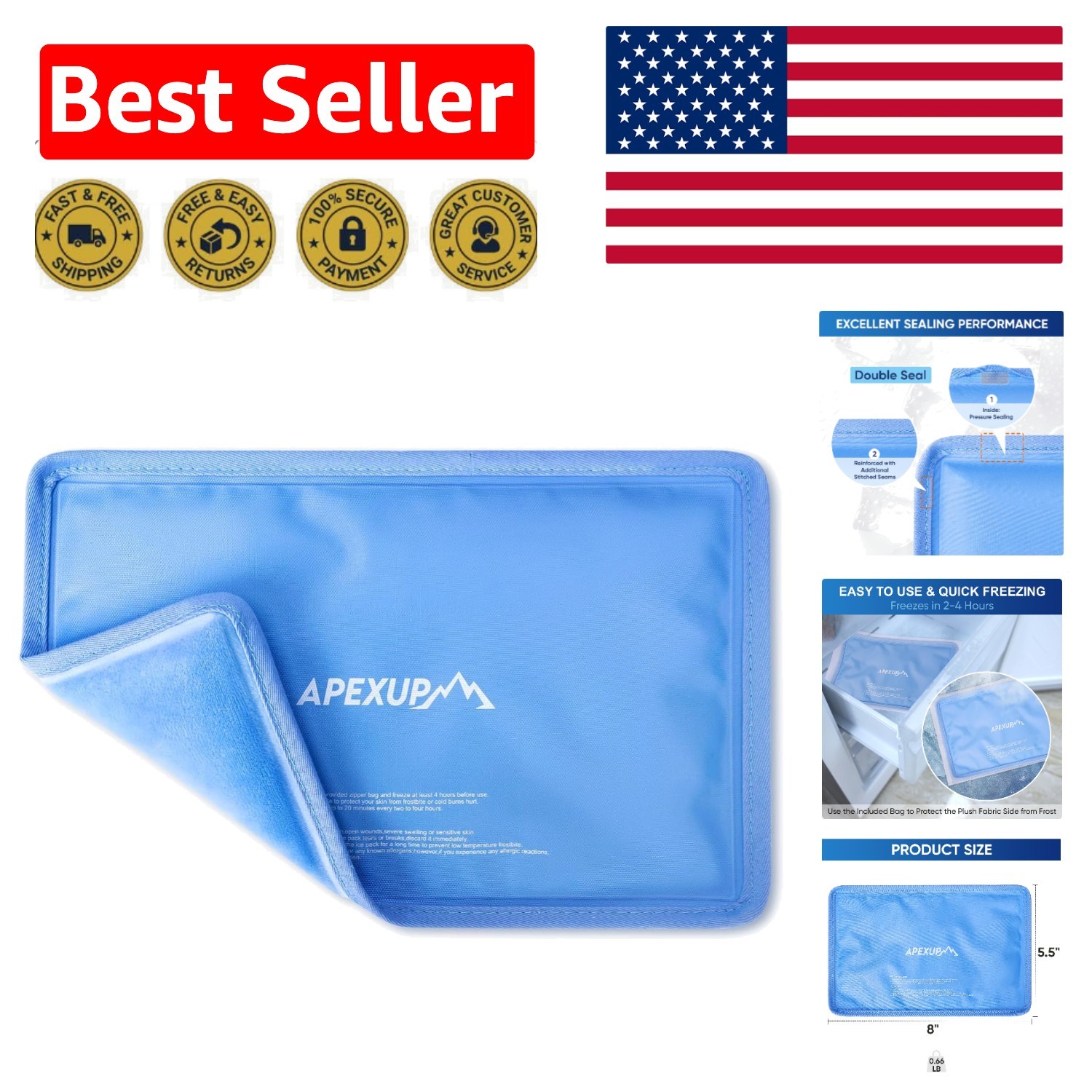 Comfort Cold Therapy Gel Ice Pack - 8\