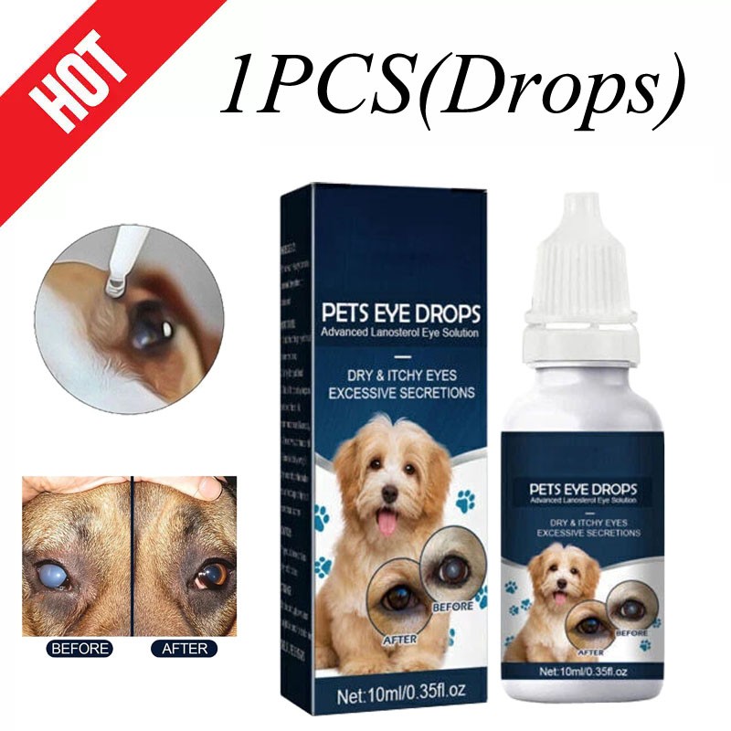 3/2x Eye Drops for Pets Bacterial,Viral and Fungal &Infections Dog Cat Treatment 3/2x Eye Drops for Pets Bacterial,Viral and Fungal &Infections Dog Cat Treatment