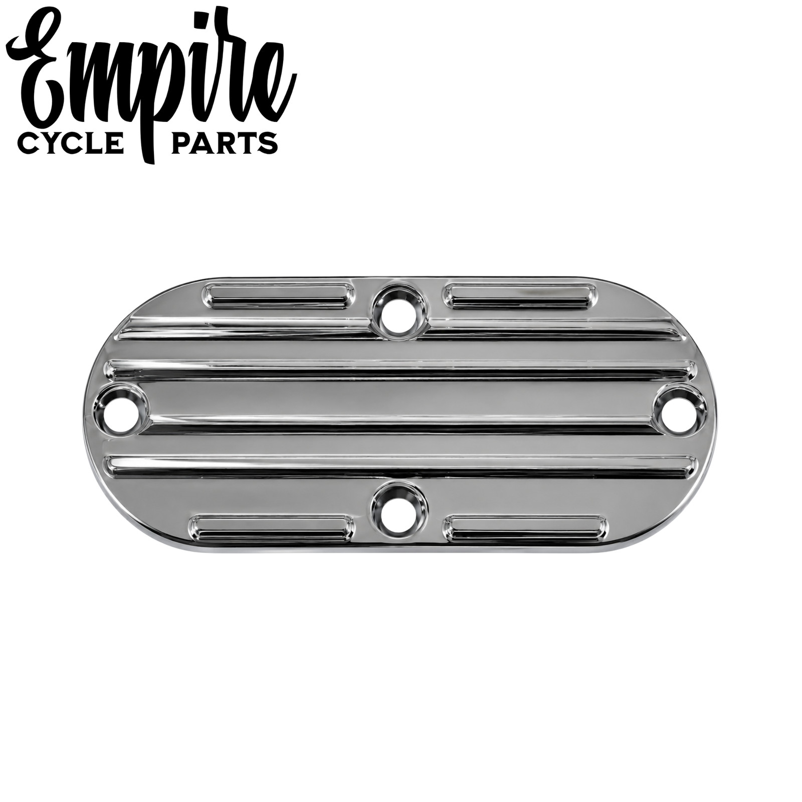 Harley Chrome Finned Inspection Cover for Big Twin Models 1970-2006
