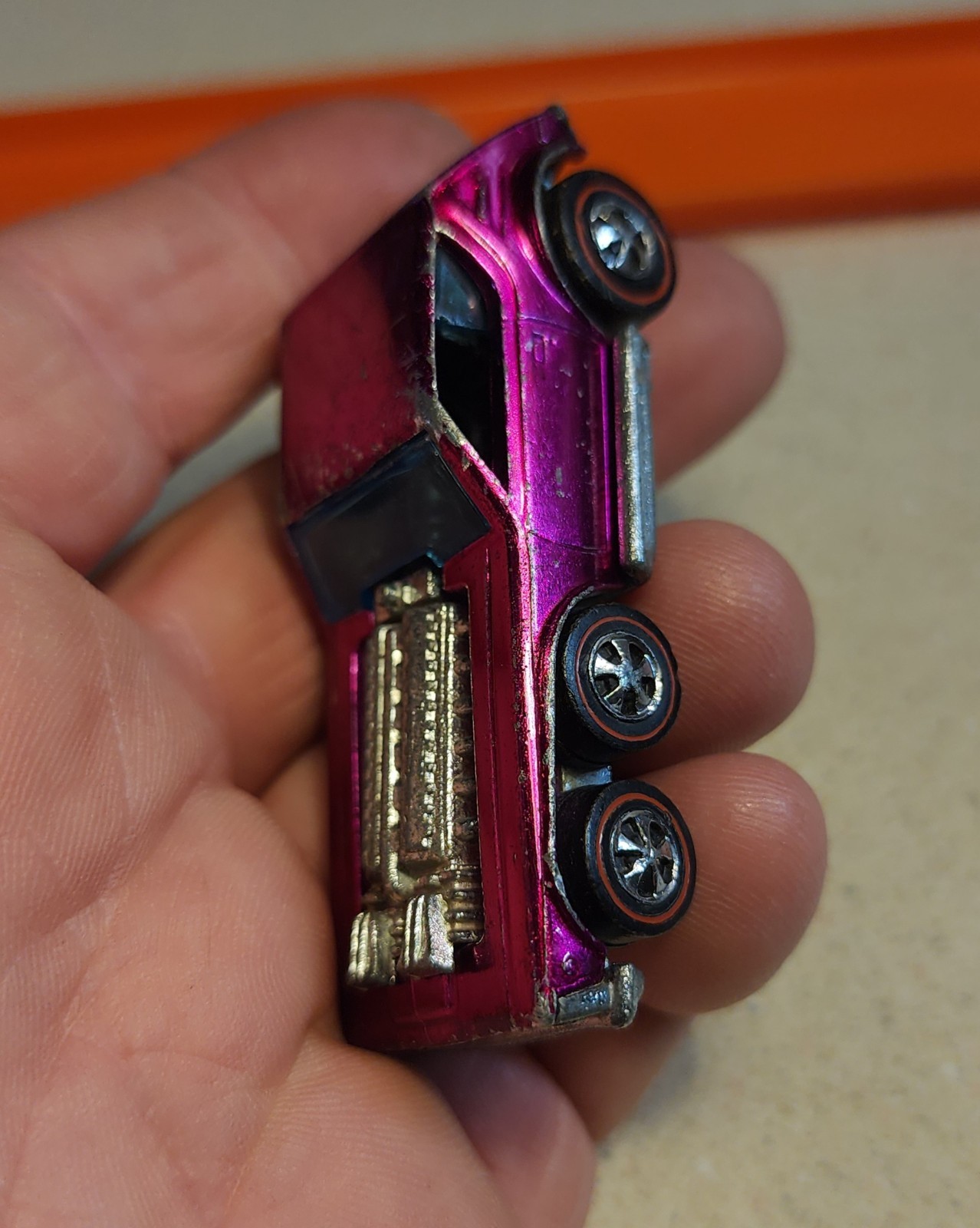 Hot Wheels Redline 🛞 OPEN FIRE Magenta Vintage Original 1972