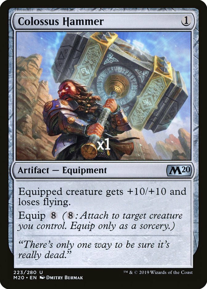 MTG Core Set 2020 M20 Colossus Hammer MINT