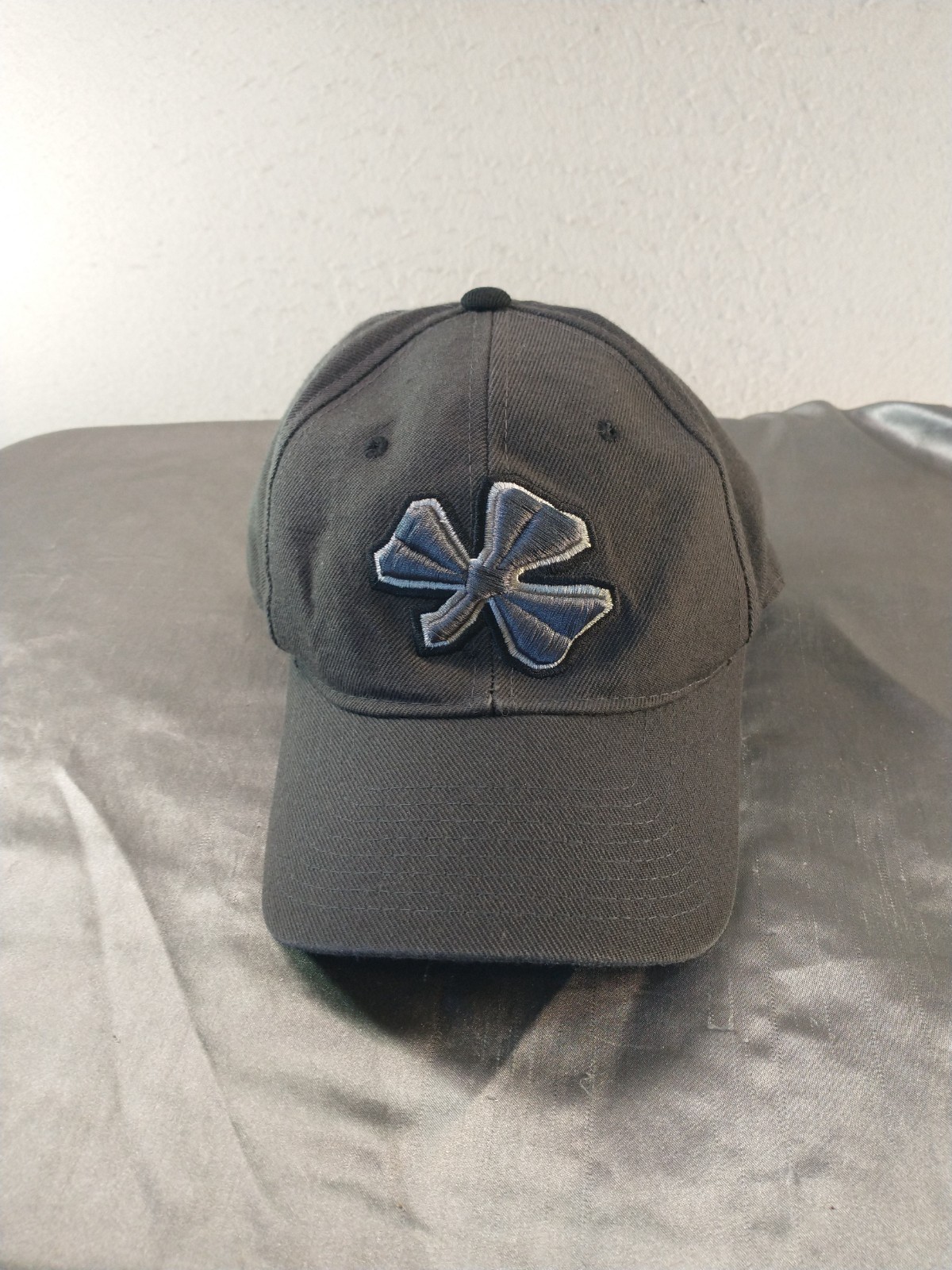 Vintage Zephyr Notre Dame Hat Mens 7 1/4 Wool Blend Fitted Charcoal Shamrock