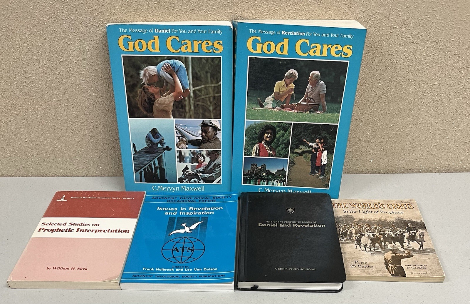 God Cares: Message Of Daniel Revelation Vols. 1&2 by Maxwell+4 7th-Day Adventist