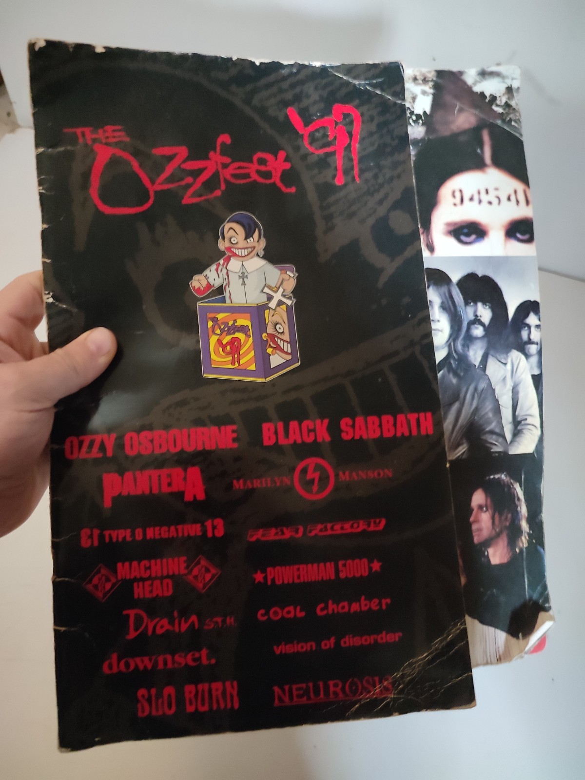 The Ozzfest \'97 full poster booklet OZZY OSBOURNE BLACK SABBATH PANTERA Etc