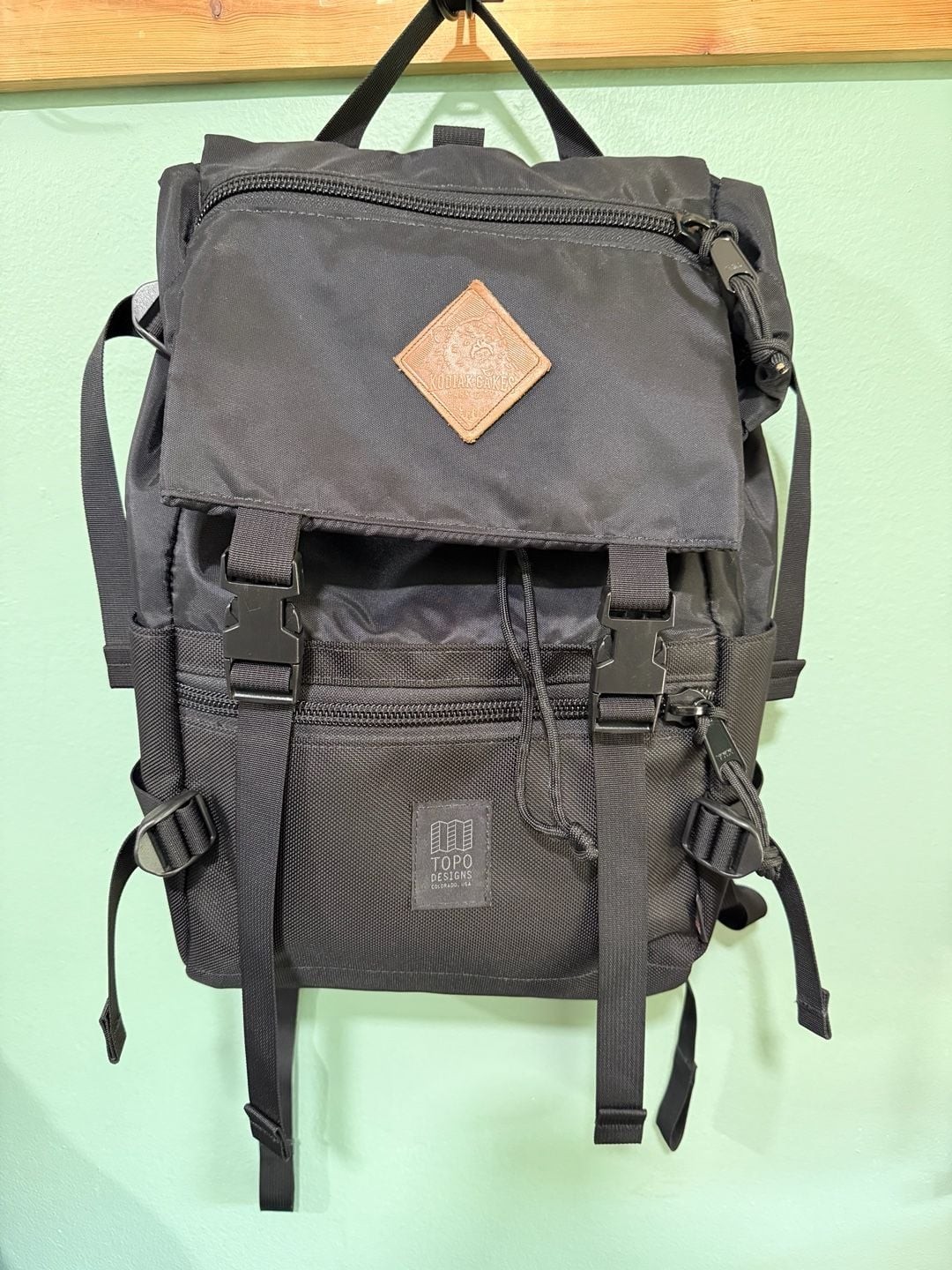 Topo Designs Kodiak Cakes Rover Pack Backpack Black