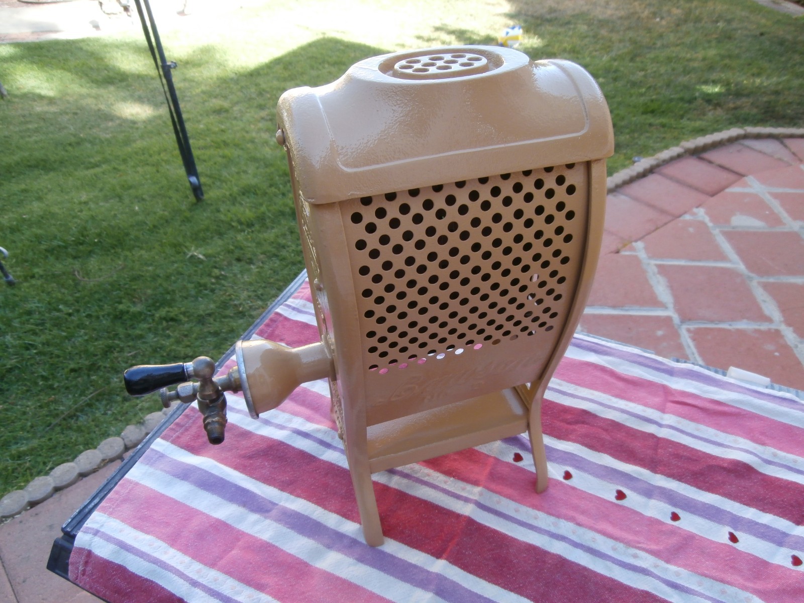 Antique Fully Restored Lawson Cast Iron Space Room Heater Pat'd 1918 WWI Era 
