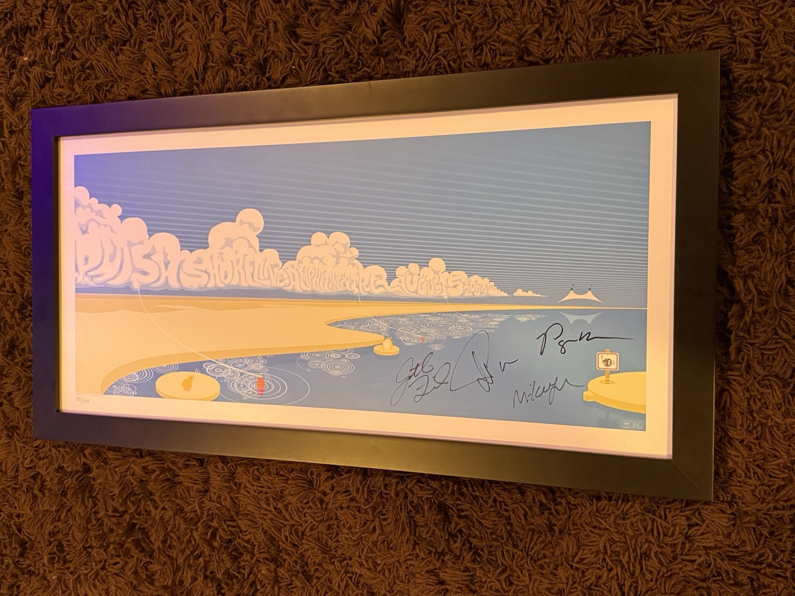 Phish 2009 Shoreline Amphitheatre Poster Scott Campbell Signed By Band 115/1000