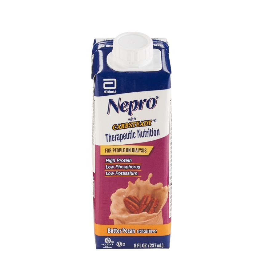 Nepro W/Carbsteady Therapeutic Nutrition Butter Pecan 8oz Carton Ready to Use 24