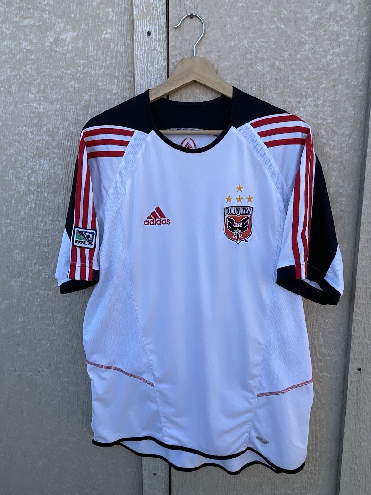 Adidas MLS DC United Away 2005/06 Soccer Jersey Sz L