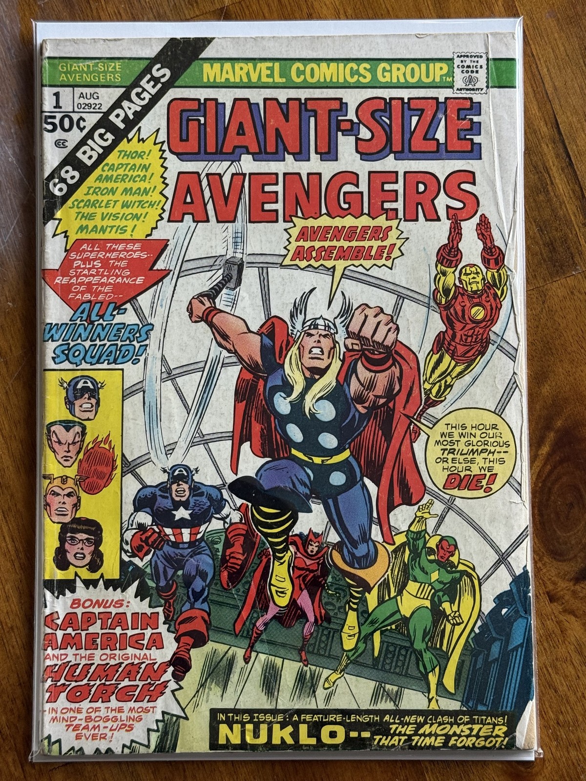 Giant-Size Avengers #1 – Marvel (1974) 4.0 VG