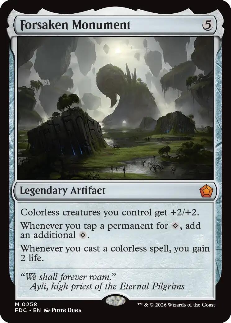 MTG FDC M Forsaken Monument #258 NM MTG FDC M Forsaken Monument #258 NM