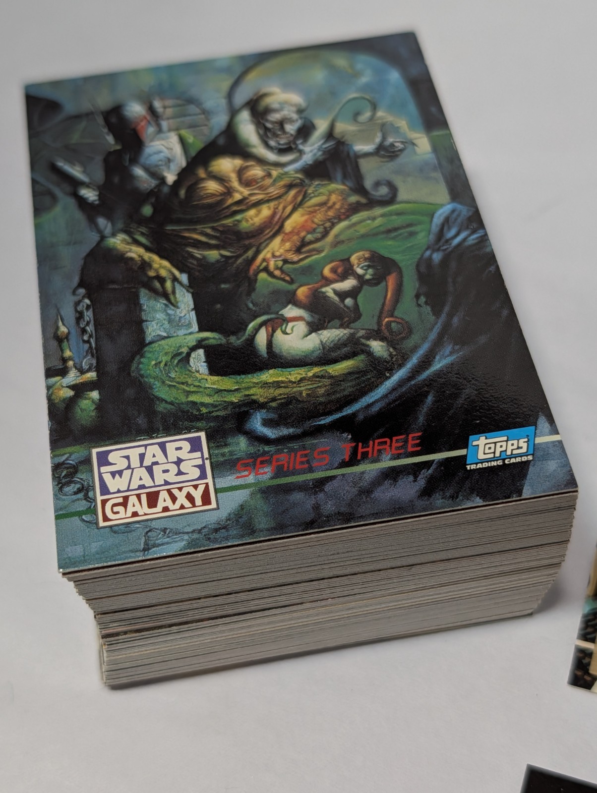 1995 Topps Star Wars Galaxy Series 3 #276-365-Base Card Set + Lucas Foil #L1-L12