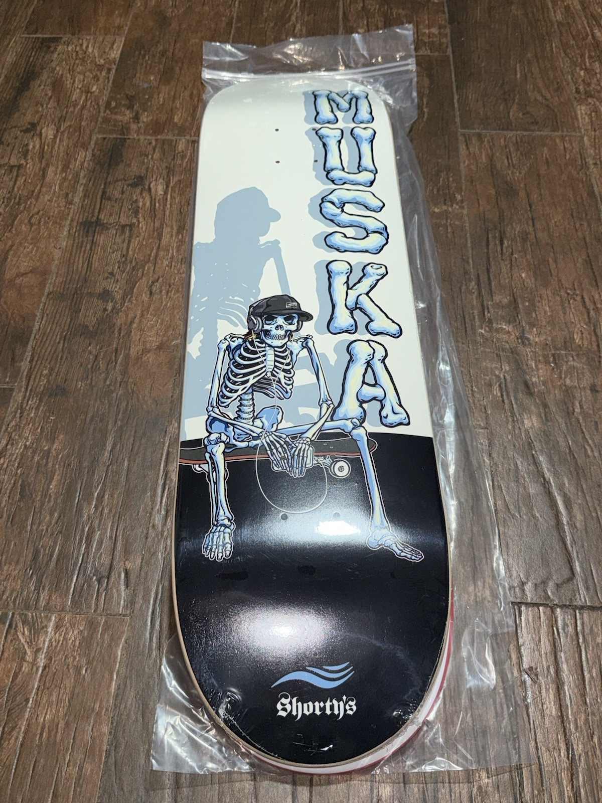 Chad Muska Shorty’s Skateboard Deck 8.5 Skeleton NEW Rare Chad Muska Shorty’s Skateboard Deck 8.5 Skeleton NEW Rare