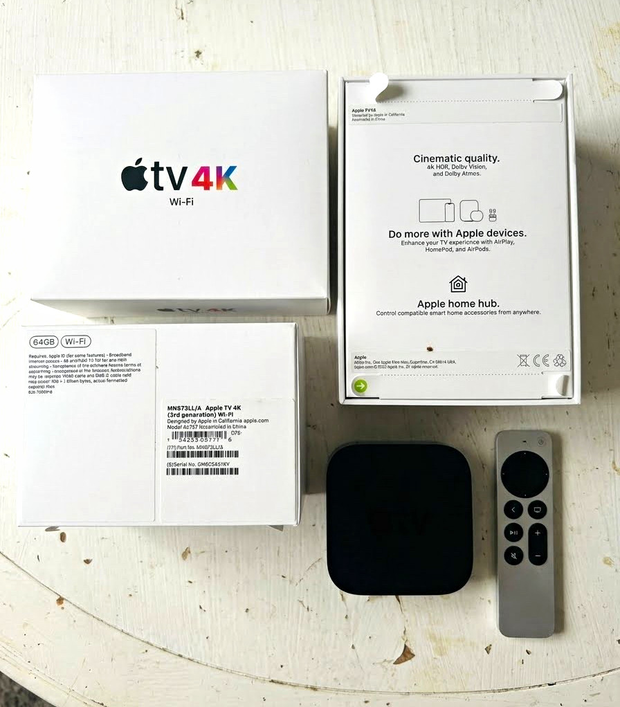 New Apple TV 4K (3rd Generation) 64GB Wi-Fi - Brand New Sealed Model A2737
